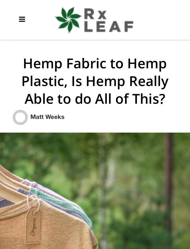 Can Hemp Replace Most Plastics and Paper Products? read articles about