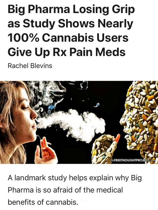 Study Shows Cannabis Users Give Up Their RX Meds