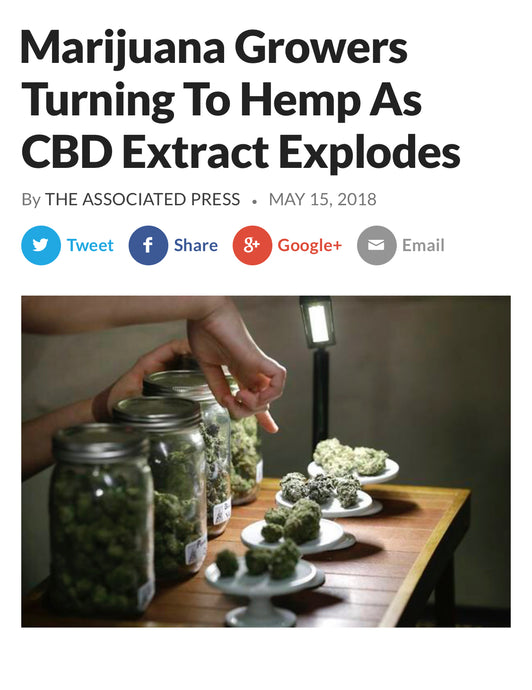 Hemp Growers Happy as “CBD Extract BusinessExplodes”