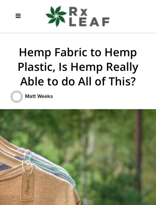 Can Hemp Replace Most Plastics and Paper Products?