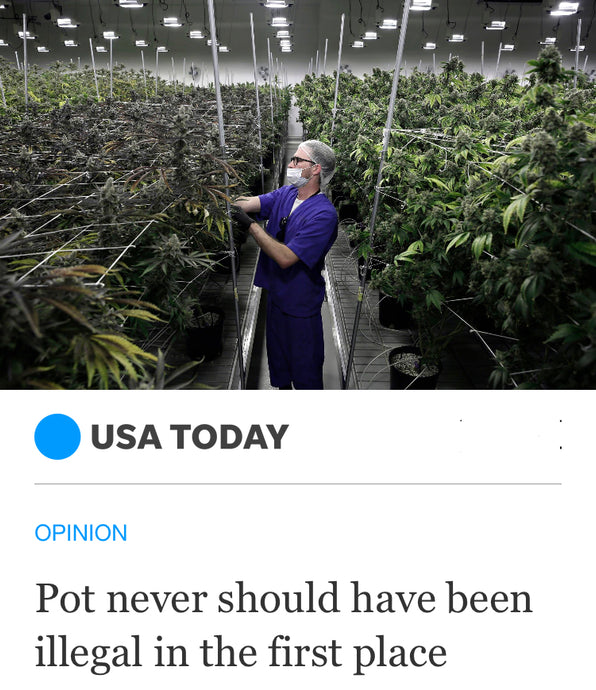 USA Today Repost: Pot never should have been illegal in the first place!