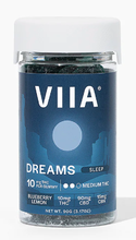 Load image into Gallery viewer, VIIA Gummies Dreams Sleep Gummies - 10mg THC (no D8) EDIBLE VIIA [product_tag]
