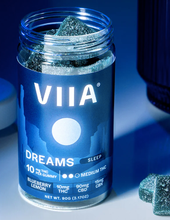 Load image into Gallery viewer, VIIA Gummies Dreams Sleep Gummies - 10mg THC (no D8) EDIBLE VIIA [product_tag]
