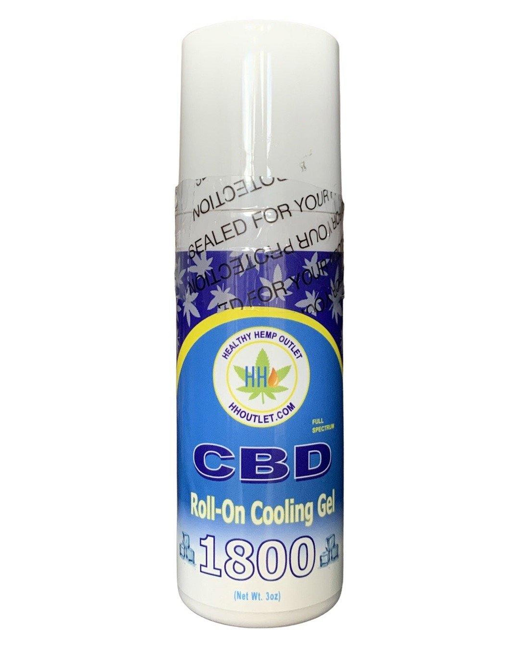 CBD 1800mg Roll-On Cooling Gel Full Spectrum 3oz - HH OUTLET   - TOPICAL