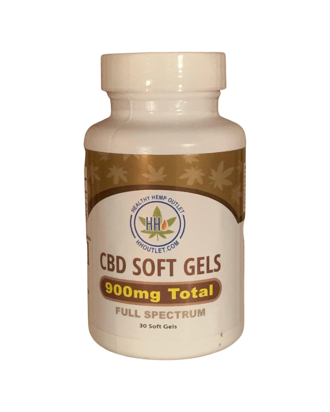 HH Outlet CBD Soft-Gel Capsules 900mg Full Spectrum 30mg each - HH OUTLET   - EDIBLE