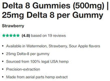 Load image into Gallery viewer, Delta 8 Gummies from PureKana 25mg each - HH OUTLET   - EDIBLE
